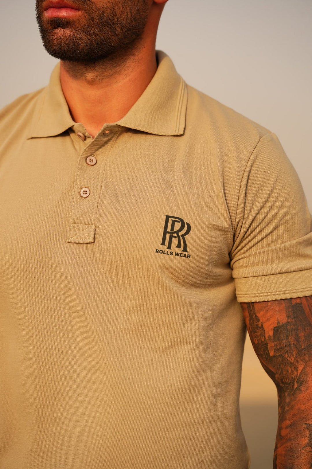 Rolls Beige Navy Polo Tracksuit