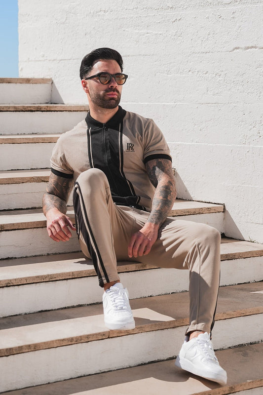 Rolls Beige Logo Stripes Tracksuit