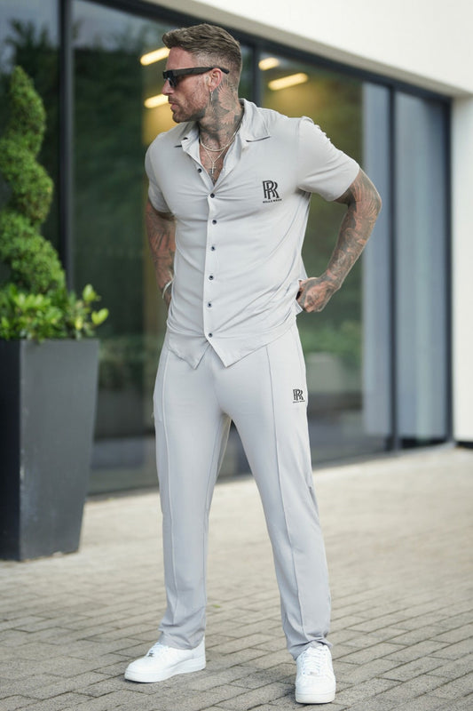 Rolls Gray Button up set