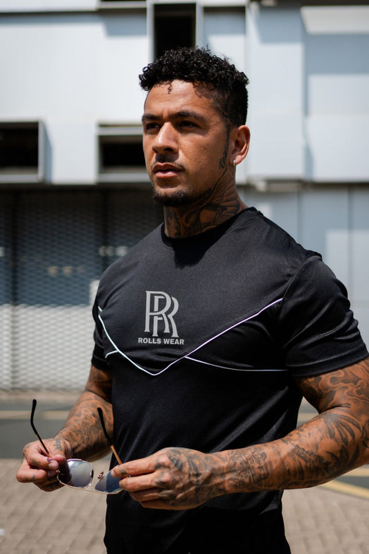 Rolls Black Stripe Tracksuit