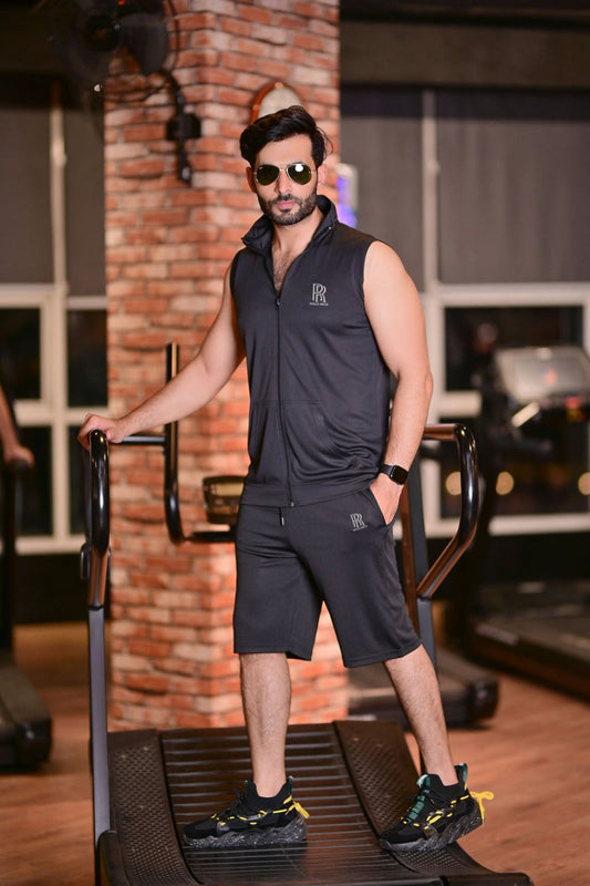 Rolls Black Flex Shorts set
