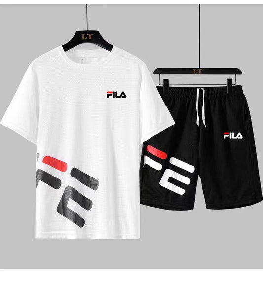 Black White FILS-Dry Short Set