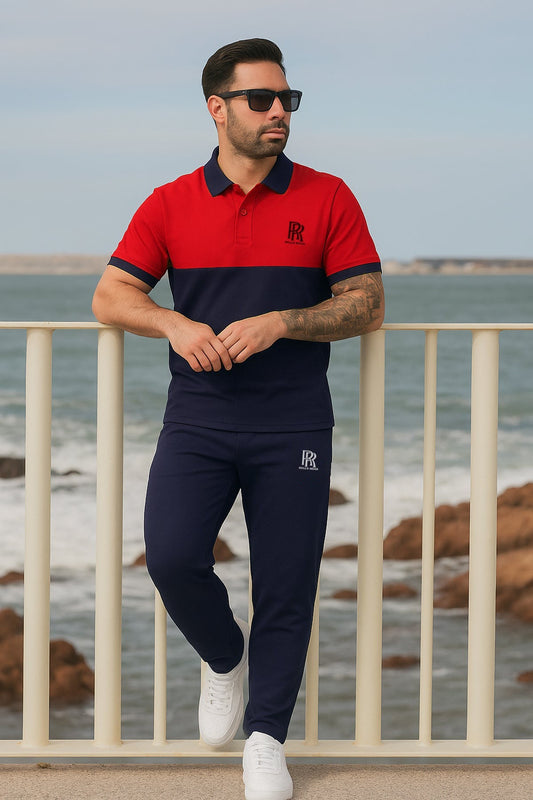 Rolls Red Black Contrast - Track Suit