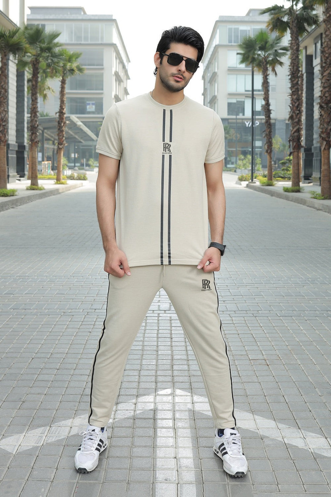 ROLLS Sand Stripe Logo Tracksuit
