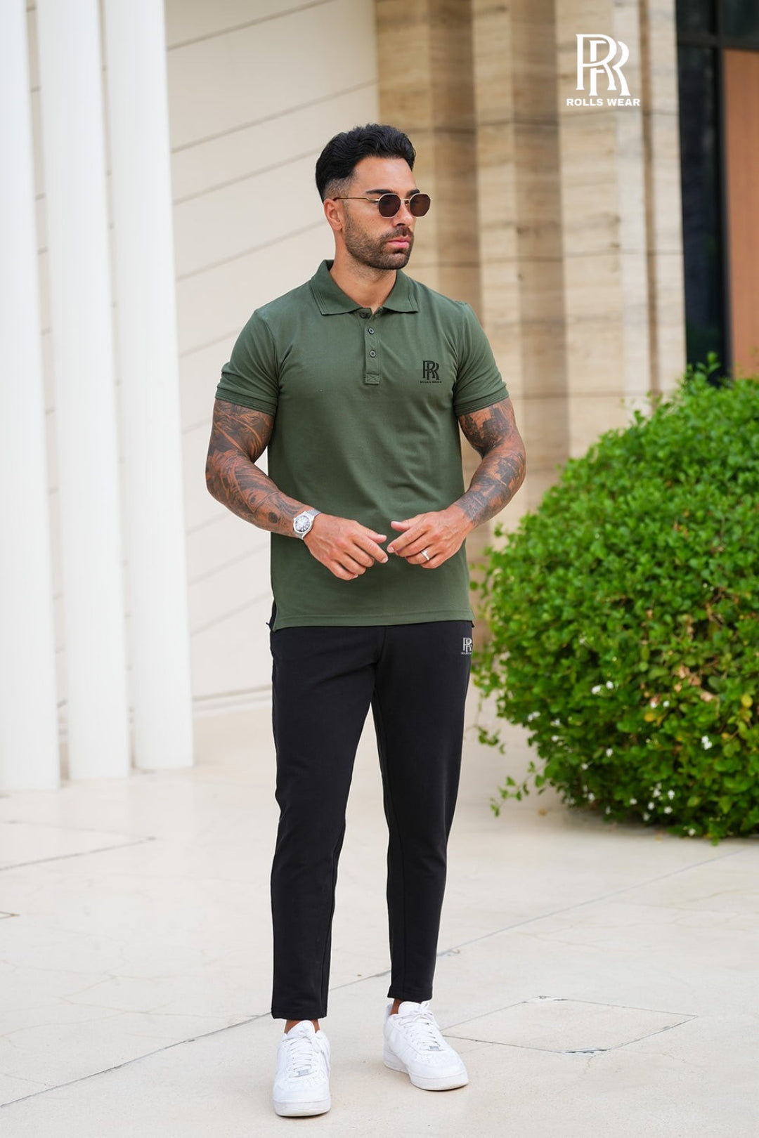 Rolls Green Black Premium Tracksuit