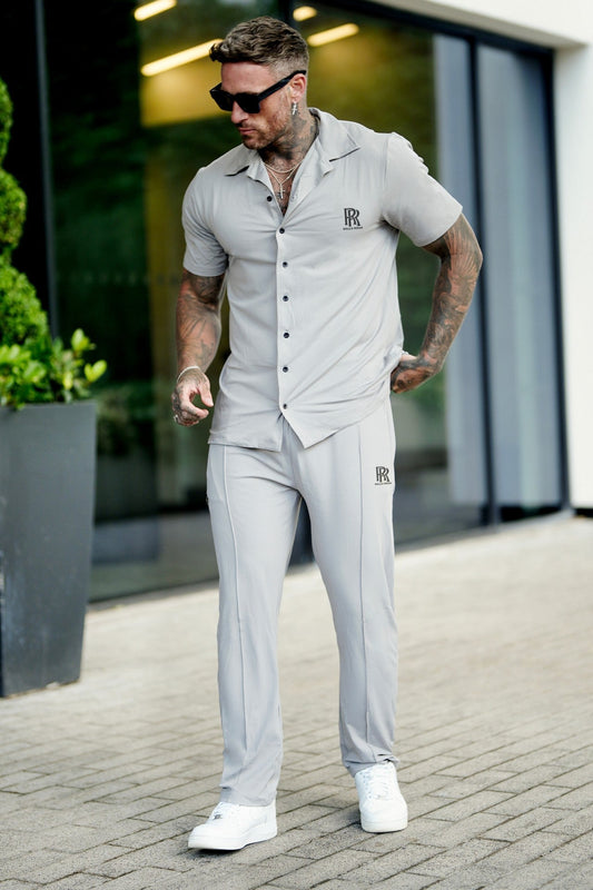 Rolls Gray Button up set