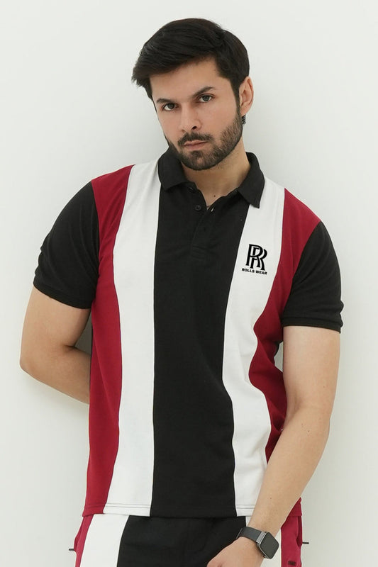 Rolls Striped Polo Short Set