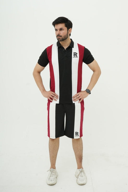 Rolls Striped Polo Short Set