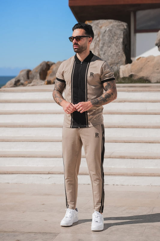 Rolls Beige Logo Stripes Tracksuit